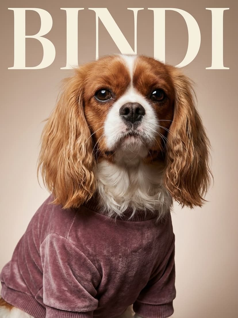 Bindi - Cavalier in velvet sweater